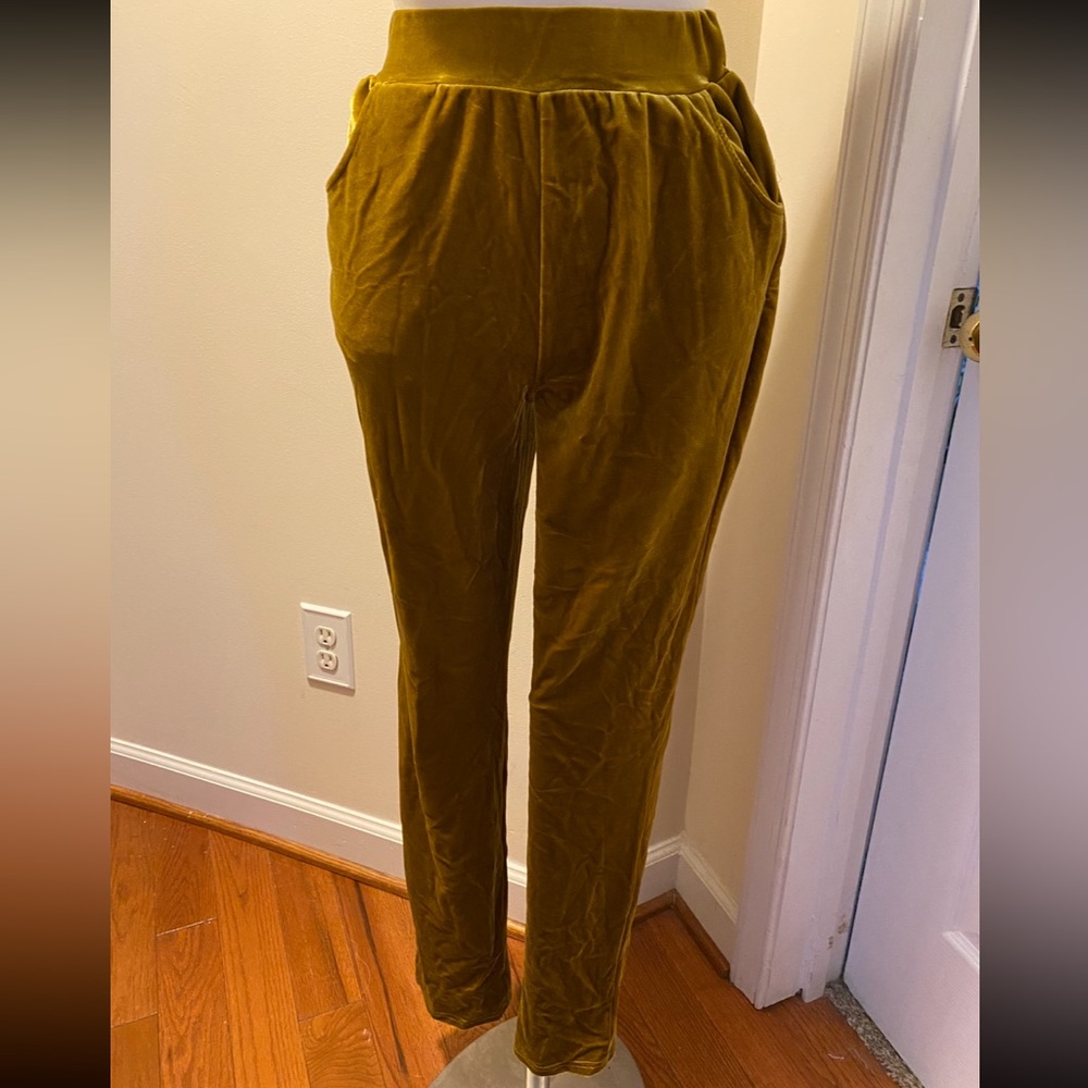 SHEIN velvet joggers